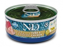  Farmina N&D Natural Cat Tuna & Chicken 70   