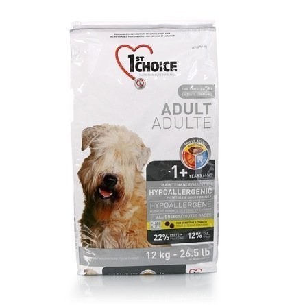1ST CHOICE Adult Hypoallergenic GF All Breed 12 