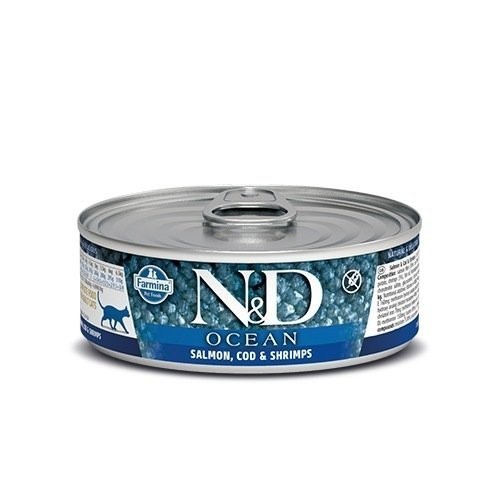  Farmina N&D GF Ocean Cat Salmon, Cod & Shrimp 80   