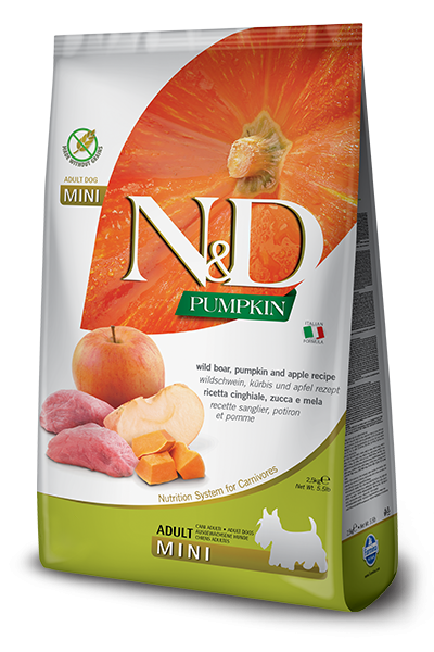   Farmina N&D GF Pumpkin Dog Boar & Apple Mini 0,8   