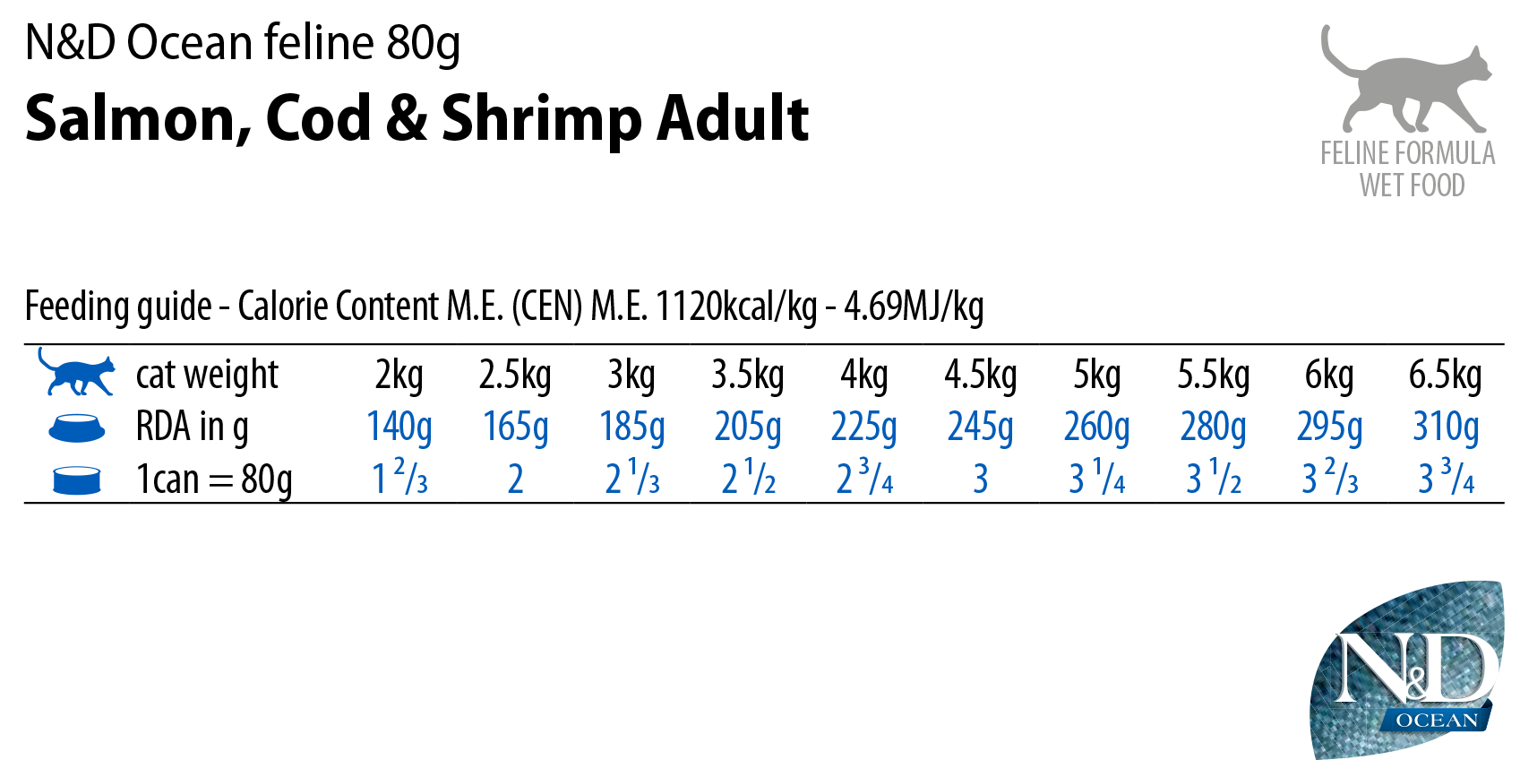 Farmina Wet N&D Cat GF Ocean Salmon, Cod & Shrimp