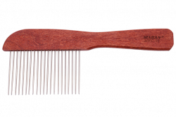 MADAN "Расчёска" на деревянной ручке MWC-01 25см