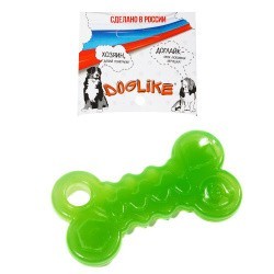 Doglike Кость зелёная (малая) 102*56*13 мм игрушка для собак