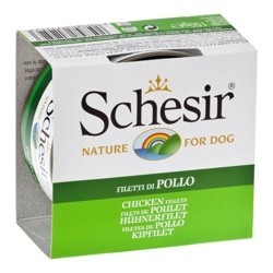 Консервы Schesir Dog (куриное филе) 10 шт х 150 г для собак (1 шт = 5,1 руб)