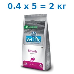 Сухой корм Farmina Vet Life Cat Struvite 2 кг (0,4 кг x 5) для кошек