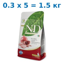 Сухой корм Farmina N&D GF Chicken & Pomegranate Kitten 1,5 кг (0,3 кг x 5) для котят