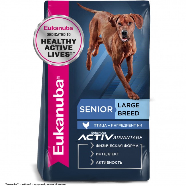 Eukanuba Senior Large Breed 7+ years -            7  4 