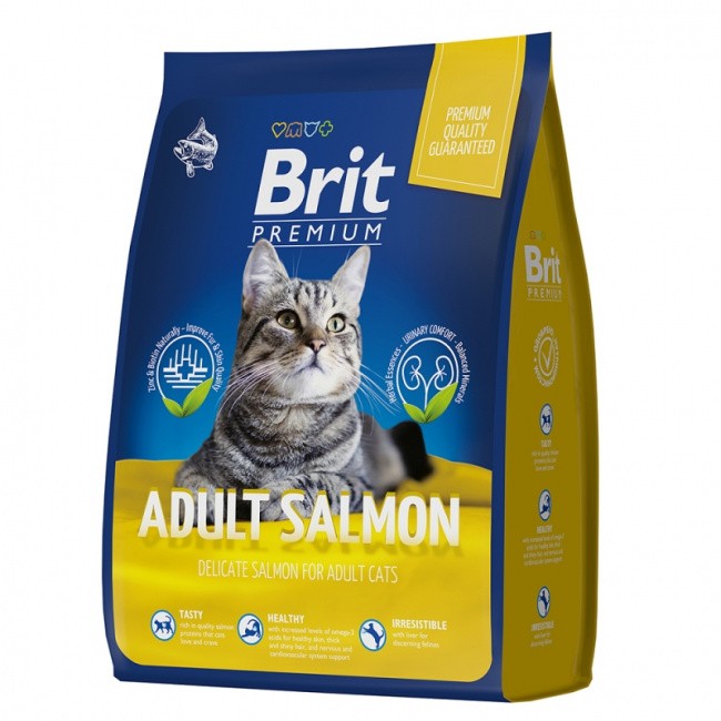   Brit Premium Cat Adult Salmon 2   