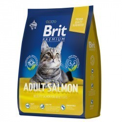 Сухой корм Brit Premium Cat Adult Salmon 2 кг для кошек