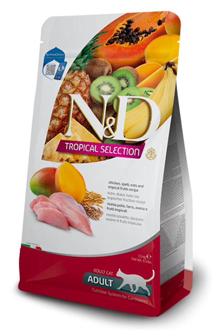 Farmina N&D LG Tropical Selection Chicken Spelt Oats And Tropical Fruits Adult 5    