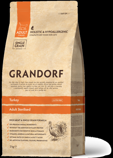   Grandorf Cat Turkey & Rice Sterilized 2   