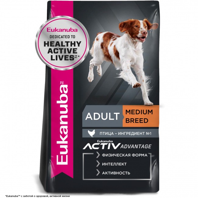 Eukanuba Adult Medium Breed 1+ years -            15 