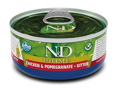  Farmina N&D GF Cat Chicken & Pomegranate Kitten 70   