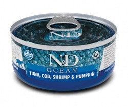  Farmina N&D GF Ocean Cat Tuna, Cod, Shrimp & Pumpkin 70   