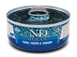  Farmina N&D GF Ocean Cat Tuna, Squid & Shrimp 70   