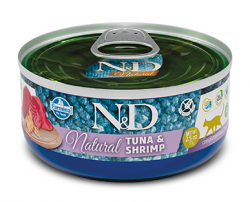Консервы Farmina N&D Natural Cat Tuna & Shrimp 70 г для кошек