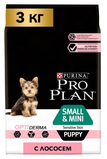 Pro Plan Puppy Small & Mini Sensitive Derma    3 