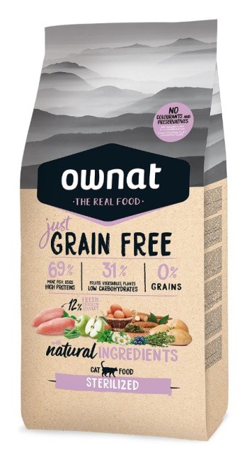      OWNAT Just Grain Free Cat STERILIZED  1 