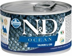  Farmina N&D Dog OCEAN Salmon&Cod Mini 140   