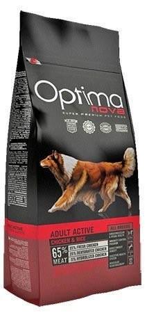   OptimaNova Adult Active Chiken & Rice 12   