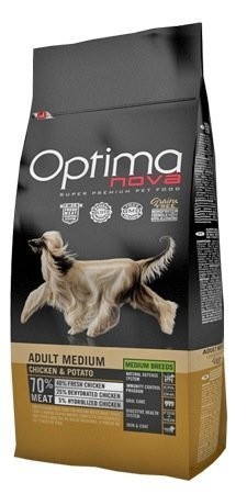   OptimaNova Adult Medium Chicken & Potato 12   