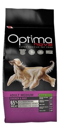   OptimaNova Adult Medium Chiken & Rice 12   