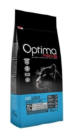   OptimaNova Cat Light Chicken & Rice 8   