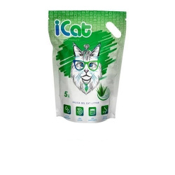 Наполнитель iCat Aloe для кошек (силикагелевый) 5 л