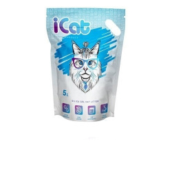 Наполнитель iCat Без Запаха для кошек (силикагелевый) 5 л