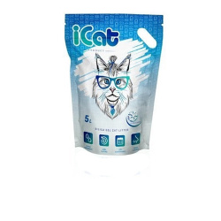 Наполнитель iCat Snow Flakes для кошек (силикагелевый) 5 л