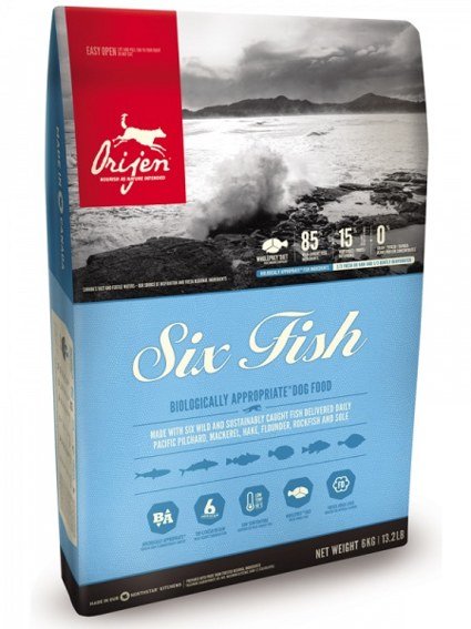 Сухой корм Orijen Six Fish 11,4 кг для собак