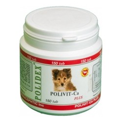 Кормовая добавка Polidex Polivit-Ca Plus (150 таб.) для собак