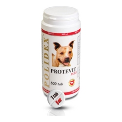 Кормовая добавка Polidex Protevit Plus (500 таб.) для собак